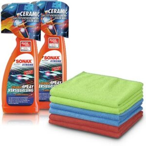 2x 750 ml XTREME Ceramic Spray Versiegelung+ 6 Mikrofasertücher 02574000