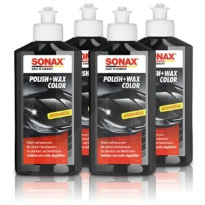 4x 250 ml Polish + Wax Color schwarz 2961410