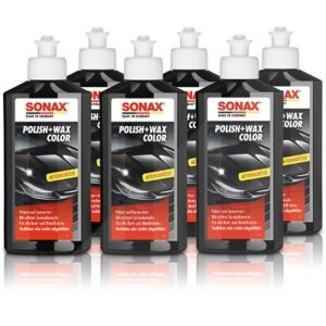 6x 250 ml Polish + Wax Color schwarz 2961410