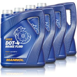 4x 5 L Brake Fluid DOT-4 Bremsflüssigkeit MN3002-5