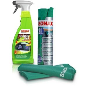 Sonax  1x 750ml ScheibenStar + 2x MicrofaserTücher  02344000 : 04165410