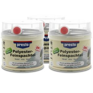 Presto  3x 1kg Polyester Feinspachtel  601235