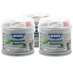 Presto  3x 250g Kunststoffspachtel  601460