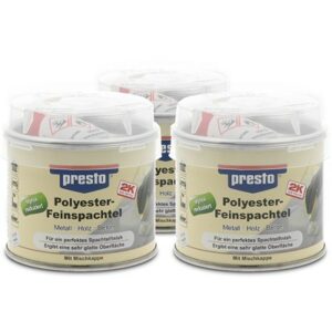 Presto  3x 250g Polyester Feinspachtel  601211