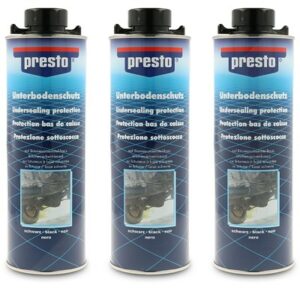 Presto  3x 1 L Unterbodenschutz Bitumen schwarz  603239