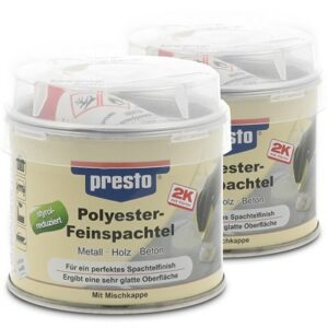 Presto  2x 250g Polyester Feinspachtel  601211