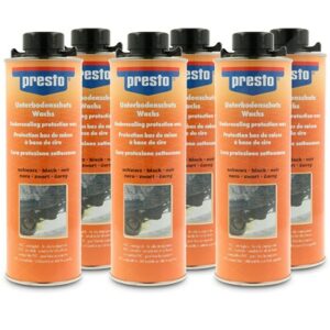 Presto 6x 1 L Unterbodenschutz auf Wachsbasis schwarz 690211