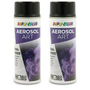 Dupli color  2x 400ml Aerosol Art RAL 9005 tiefschw  733123