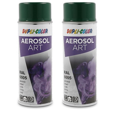 Dupli color  2x 400ml Aerosol Art RAL 6005 moosgrün  722615