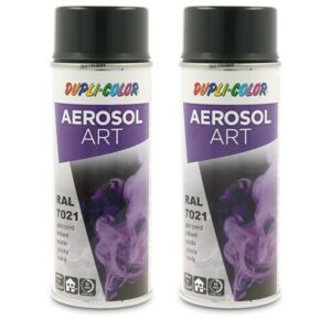 Dupli color 2x 400ml Aerosol Art RAL 7021 schwarzg 741296