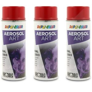 Dupli color  3x 400ml Aerosol Art RAL 3003 rubinrot  732966