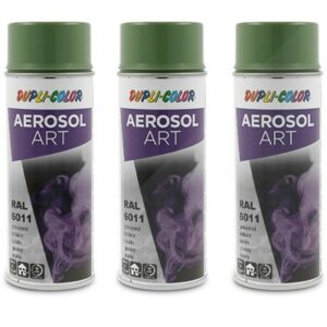 Dupli color  3x 400ml Aerosol Art RAL 6011 resedagr  741203