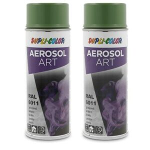 Dupli color  2x 400ml Aerosol Art RAL 6011 resedagr  741203