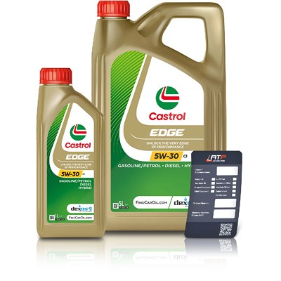 Castrol 6 L EDGE TITANIUM FST 5W-30 C3+ Ölwechsel-Anhänger  15530C : 1552FD : DE01675