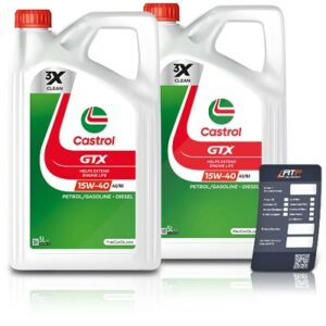 Castrol 10 L GTX 15W-40 A3/B3 + Ölwechsel-Anhänger  DE01675 : 14C19F