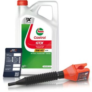 Castrol  5 L GTX 5W-40 A3/B4 + Anhänger + Trichter  DE01675 : 15218F : 3050