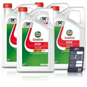 Castrol  20 L GTX 5W-40 A3/B4 + Ölwechsel-Anhänger  15218F : DE01675