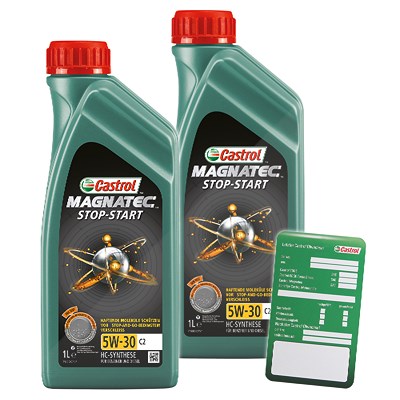 Castrol  2x 1 L Magnatec Stop-Start 5W-30 C2+Anhäng  1599DA : DE01675