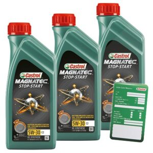 Castrol  3x 1 L Magnatec Stop-Start 5W-30 C2+Anhäng  DE01675 : 1599DA