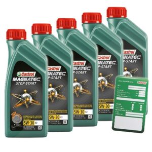 Castrol 5x 1 L Magnatec Stop-Start 5W-30 C2+ Ölw.-Anhänger  1599DA : DE01675