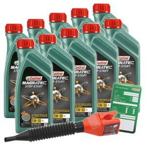 Castrol 10x 1 L Magnatec Stop-Start 5W-30 C2+Ölw.-Anhänger  1599DA : DE01675 : 3050