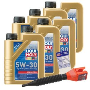 Liqui moly  6x 1 L Longlife III 5W-30+Anhänger+Tric  20646 : 5440 : 3050