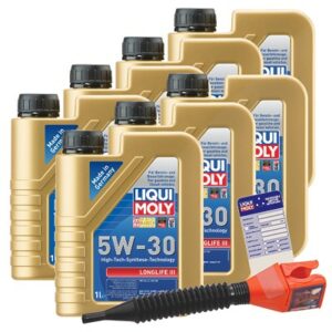 Liqui moly  7x 1 L Longlife III 5W-30+Anhänger+Tric  5440 : 20646 : 3050