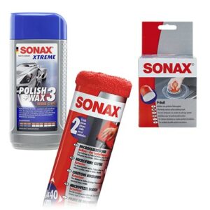 Sonax 1x 500ml XTREME Polish & Wax 3 + P-Ball+ 2x Tücher  04162410 : 02022000 : 04173410