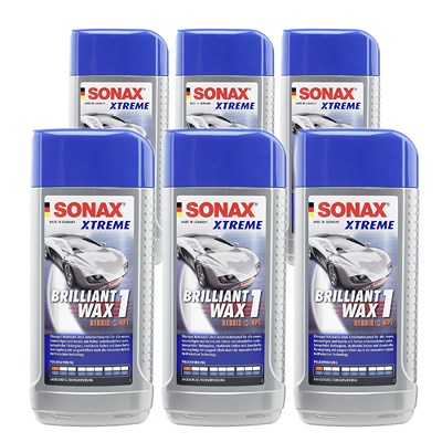 Sonax 6x 500ml XTREME Brilliant Wax 1 Hybrid NPT  02012000