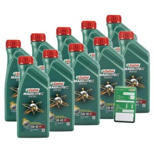 Castrol 10x 1 L Magnatec Diesel 5W-40 DPF + Ölw.-Anhänger  DE01675 : 1502B8