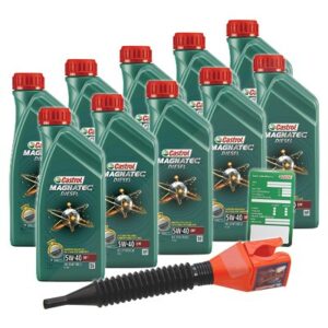 Castrol  10x 1 L Magnatec Diesel 5W-40 DPF + Anhäng  1502B8 : 3050 : DE01675