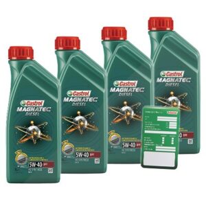 Castrol  4x 1 L Magnatec Diesel 5W-40 DPF+ Anhänger  1502B8 : DE01675