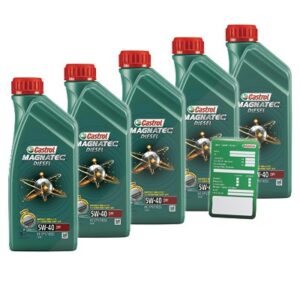 Castrol  5x 1 L Magnatec Diesel 5W-40 DPF+ Anhänger  1502B8 : DE01675