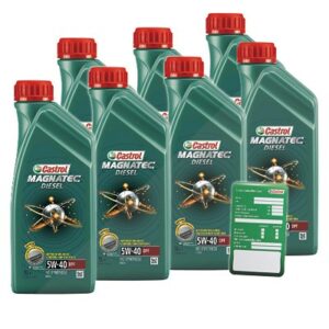 Castrol 7x 1 L Magnatec Diesel 5W-40 DPF + Ölw.-Anhänger  1502B8 : DE01675