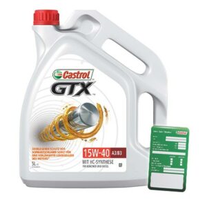 Castrol  5 L GTX 15W-40 A3/B3 + Ölwechsel-Anhänger  DE01675 : 14C19F