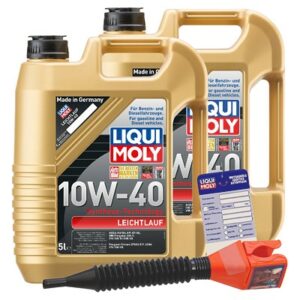 Liqui moly 10 L Leichtlauf 10W-40 + Ölwechsel-Anhänger  5440 : 1310 : 3050