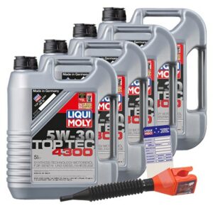 Liqui moly  20 L Top Tec 4300 5W-30+Anhänger+Tricht  5440 : 3741 : 3050