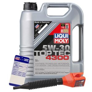 Liqui moly 5 L Top Tec 4300 5W-30 + Ölw.-Anhänger + Trichter  3741 : 5440 : 3050