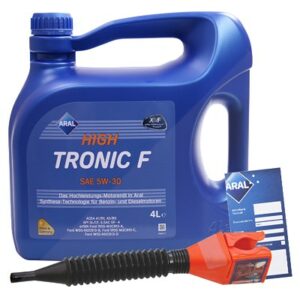 Aral  4 L HighTronic F 5W-30 + Anhänger + Trichter  1552A2 : Aral-Anhänger : 3050