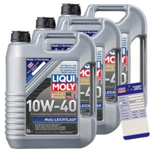 Liqui moly  15 L MoS2 Leichtlauf 10W-40 + Anhänger  1092 : 5440