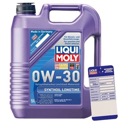 Liqui moly 5 L Synthoil Longtime 0W-30 + Ölwechsel-Anhänger  1172 : 5440