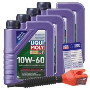 Liqui moly 4x 1 L Synthoil Race Tech GT1 10W-60+Ölw.-Anhänger  5440 : 1390 : 3050