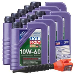 Liqui moly  9x 1 L Synthoil Race Tech GT1 10W-60+ A  5440 : 1390 : 3050