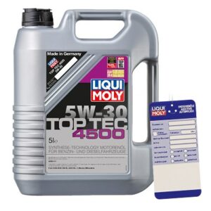 Liqui moly  5 L Top Tec 4500 5W-30 + Ölw.-Anhänger  3729 : 5440