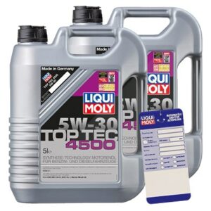 Liqui moly  10 L Top Tec 4500 5W-30 + Ölw.-Anhänger  3729 : 5440