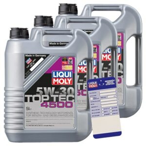 Liqui moly 15 L Top Tec 4500 5W-30 + Ölwechsel-Anhänger  3729 : 5440