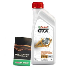 Castrol  1 L GTX 5W-40 A3/B4 + Ölwechsel-Anhänger  15218E : DE01675