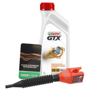 Castrol  1 L GTX 5W-40 A3/B4 + Anhänger + Trichter  DE01675 : 15218E : 3050