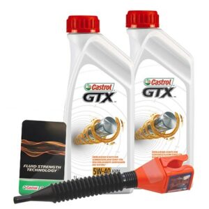 Castrol  2x 1 L GTX 5W-40 A3/B4+ Anhänger+ Trichter  DE01675 : 15218E : 3050