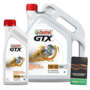 Castrol 6 L GTX 5W-40 A3/B4 + Ölwechsel-Anhänger  15218E : 15218F : DE01675